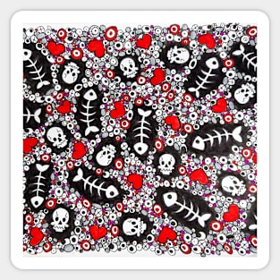 Skulls and fishbones Sticker